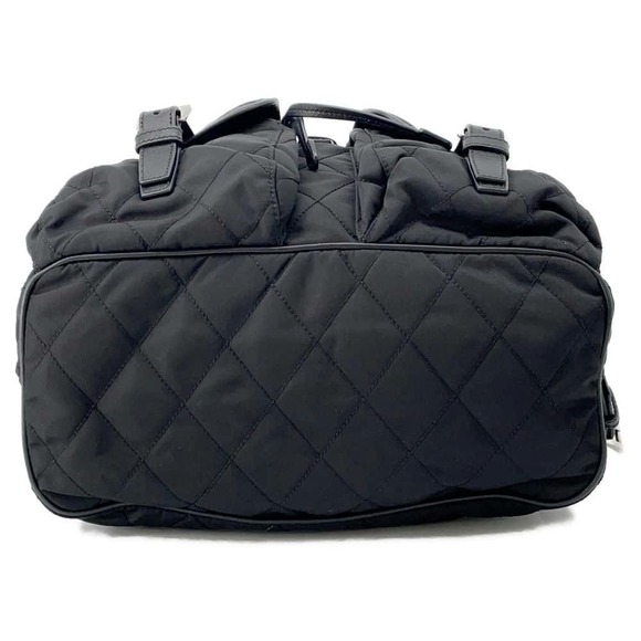 Prada Quilted Rucksack Backpack Nylon Black - Picture 3 of 16